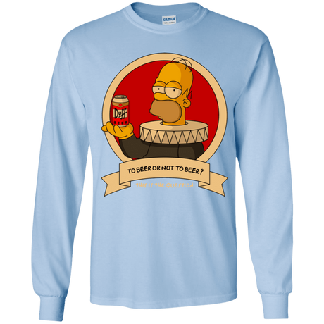 T-Shirts Light Blue / YS To Beer or not to Beer Youth Long Sleeve T-Shirt