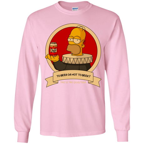 T-Shirts Light Pink / YS To Beer or not to Beer Youth Long Sleeve T-Shirt