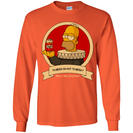 T-Shirts Orange / YS To Beer or not to Beer Youth Long Sleeve T-Shirt