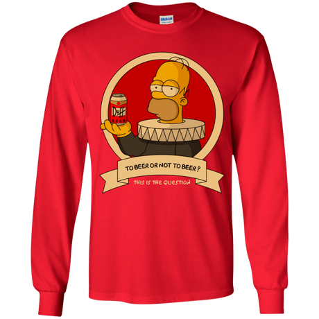 T-Shirts Red / YS To Beer or not to Beer Youth Long Sleeve T-Shirt