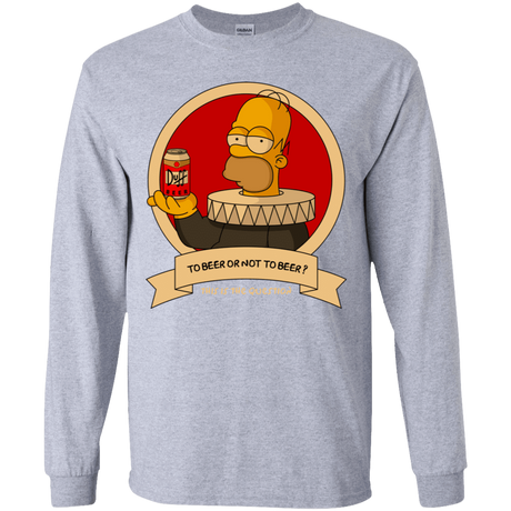 T-Shirts Sport Grey / YS To Beer or not to Beer Youth Long Sleeve T-Shirt
