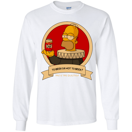 T-Shirts White / YS To Beer or not to Beer Youth Long Sleeve T-Shirt