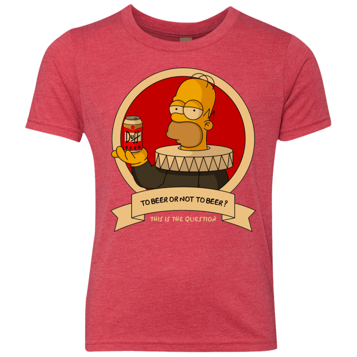 T-Shirts Vintage Red / YXS To Beer or not to Beer Youth Triblend T-Shirt