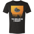 T-Shirts Vintage Black / S To Believe I Want Men's Triblend T-Shirt