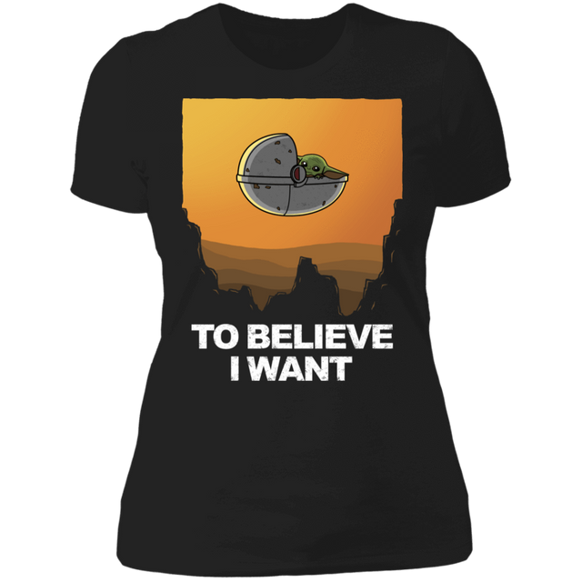 T-Shirts Black / X-Small To Believe I Want Women's Premium T-Shirt