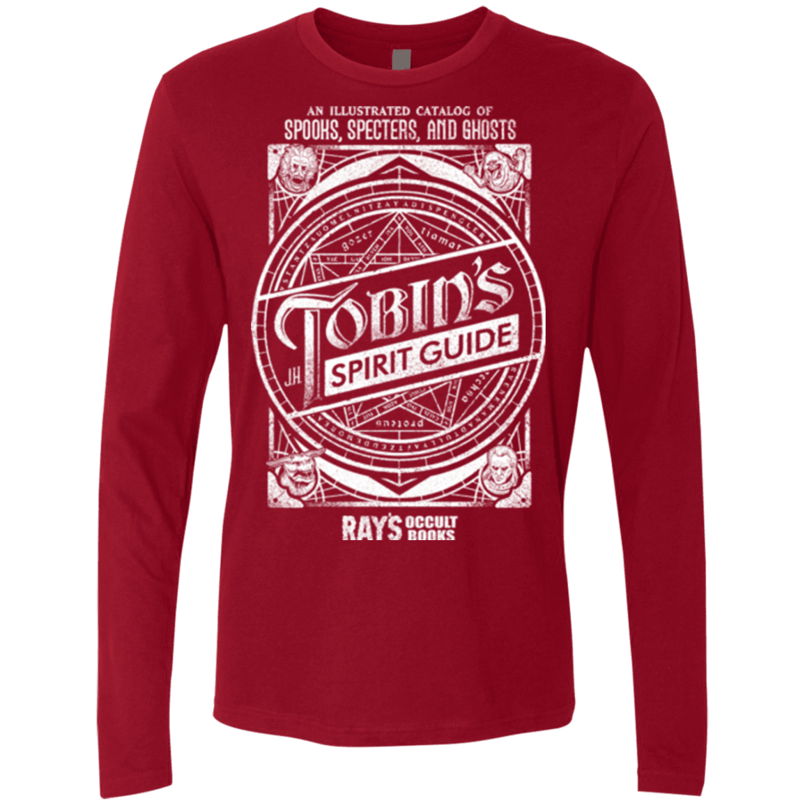 T-Shirts Cardinal / Small Tobin's Spirit Guide Men's Premium Long Sleeve