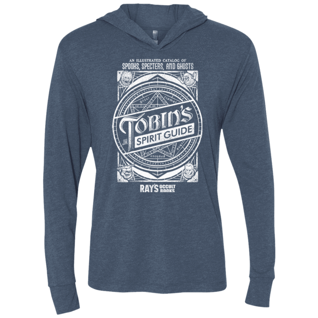 T-Shirts Indigo / X-Small Tobin's Spirit Guide Triblend Long Sleeve Hoodie Tee