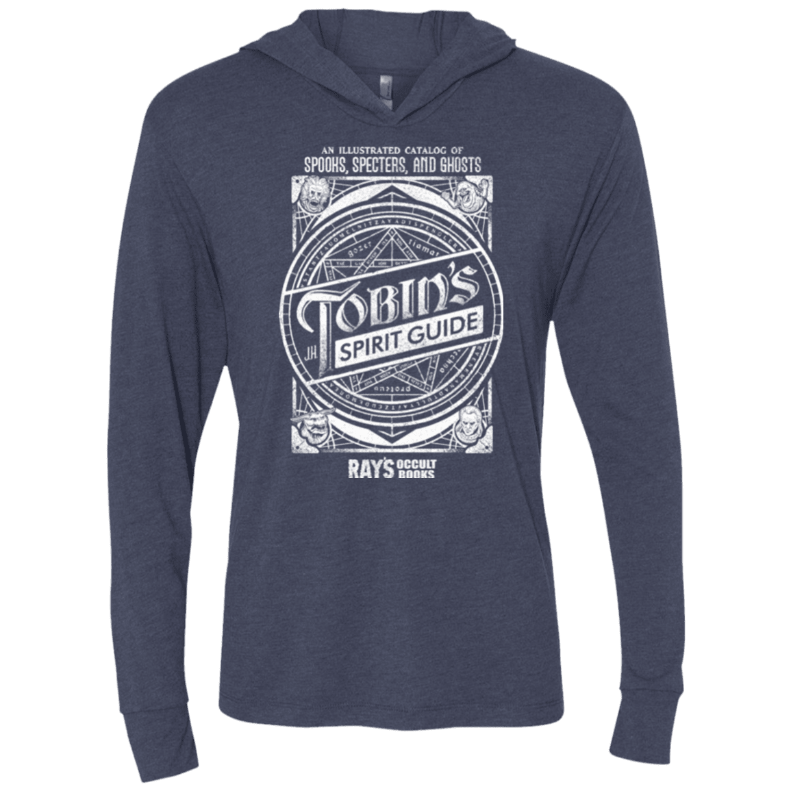 T-Shirts Vintage Navy / X-Small Tobin's Spirit Guide Triblend Long Sleeve Hoodie Tee