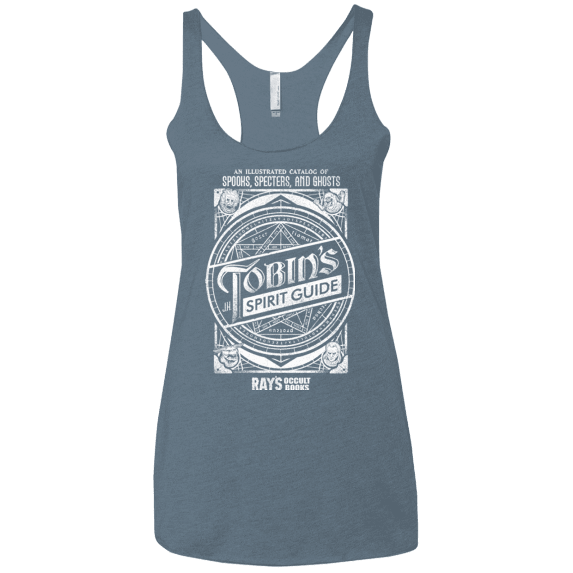 T-Shirts Indigo / X-Small Tobin's Spirit Guide Women's Triblend Racerback Tank