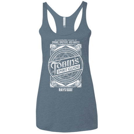 T-Shirts Indigo / X-Small Tobin's Spirit Guide Women's Triblend Racerback Tank