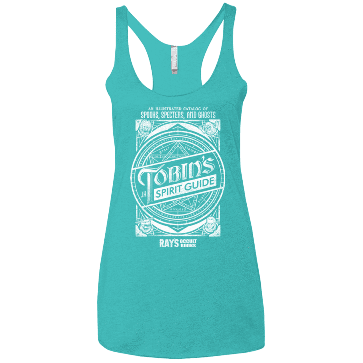T-Shirts Tahiti Blue / X-Small Tobin's Spirit Guide Women's Triblend Racerback Tank