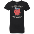 T-Shirts Black / YXS Today a Nap Tomorrow the World Girls Premium T-Shirt