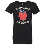 T-Shirts Black / YXS Today a Nap Tomorrow the World Girls Premium T-Shirt