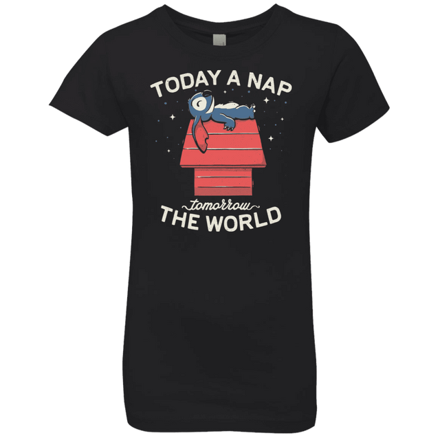 T-Shirts Black / YXS Today a Nap Tomorrow the World Girls Premium T-Shirt