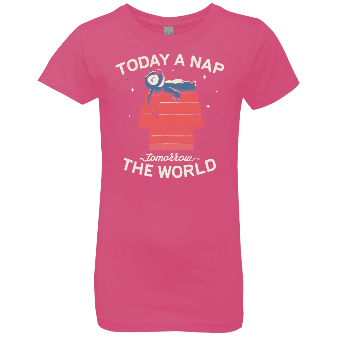 T-Shirts Hot Pink / YXS Today a Nap Tomorrow the World Girls Premium T-Shirt
