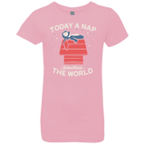 T-Shirts Light Pink / YXS Today a Nap Tomorrow the World Girls Premium T-Shirt