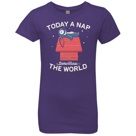 T-Shirts Purple Rush / YXS Today a Nap Tomorrow the World Girls Premium T-Shirt
