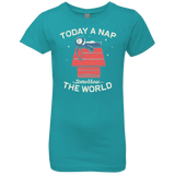 T-Shirts Tahiti Blue / YXS Today a Nap Tomorrow the World Girls Premium T-Shirt