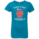 T-Shirts Turquoise / YXS Today a Nap Tomorrow the World Girls Premium T-Shirt