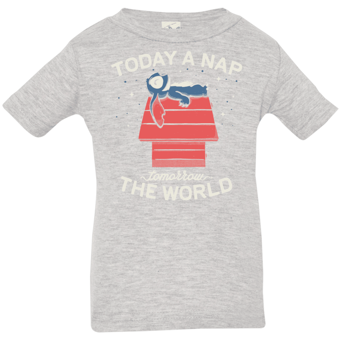 T-Shirts Heather Grey / 6 Months Today a Nap Tomorrow the World Infant Premium T-Shirt