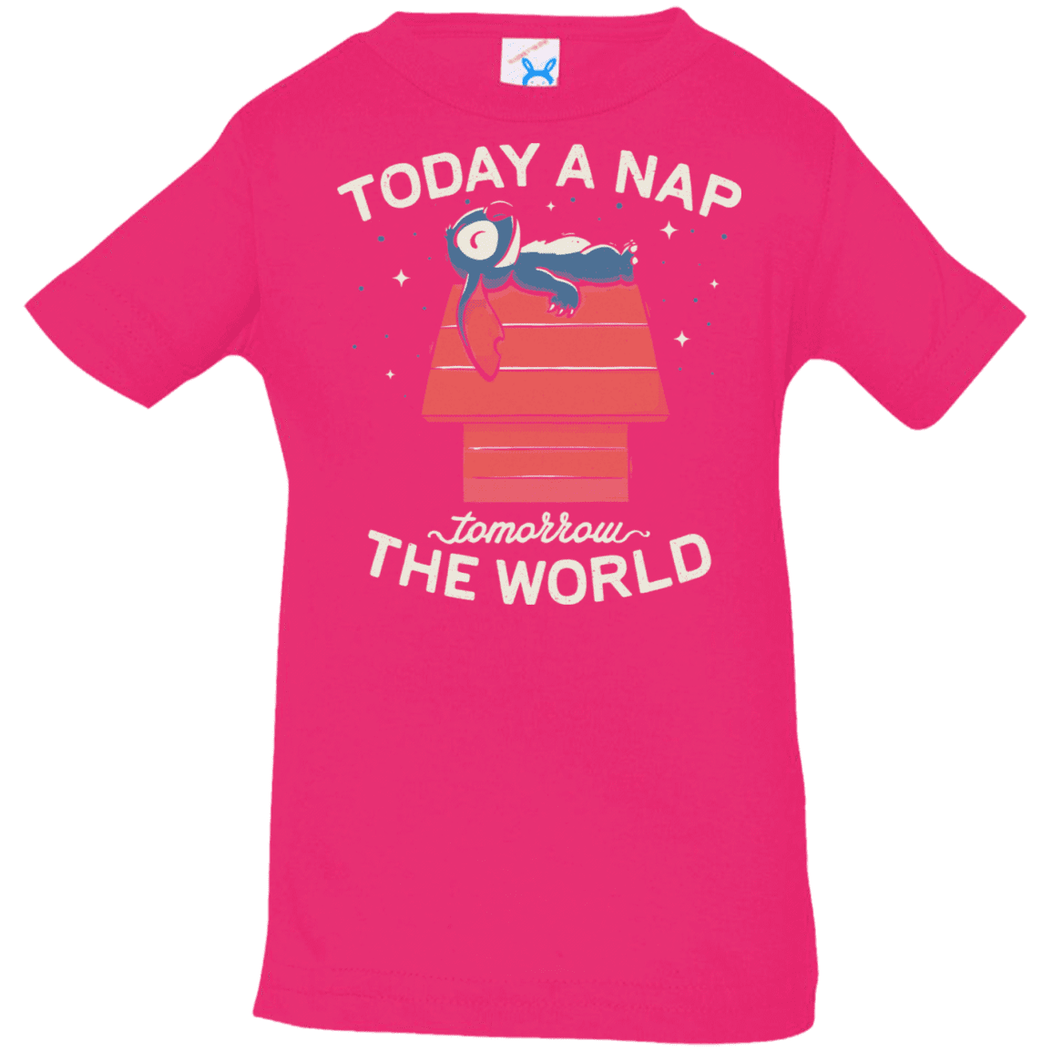 T-Shirts Hot Pink / 6 Months Today a Nap Tomorrow the World Infant Premium T-Shirt
