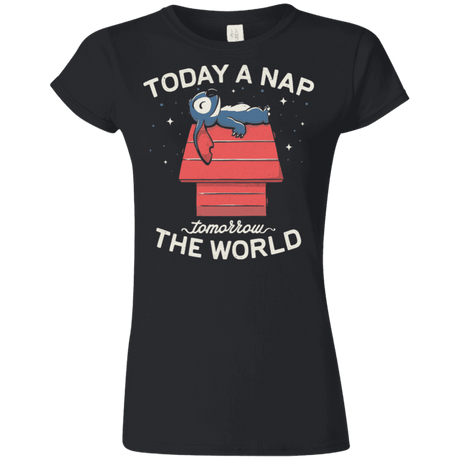 T-Shirts Black / S Today a Nap Tomorrow the World Junior Slimmer-Fit T-Shirt
