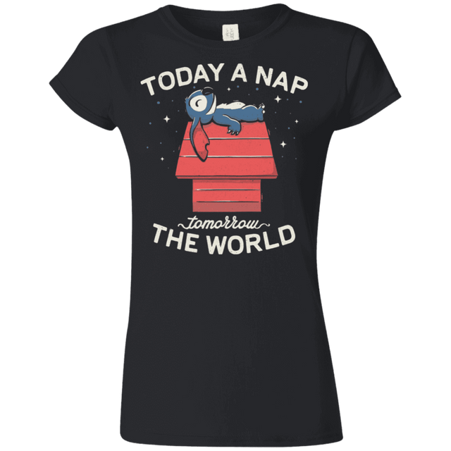 T-Shirts Black / S Today a Nap Tomorrow the World Junior Slimmer-Fit T-Shirt