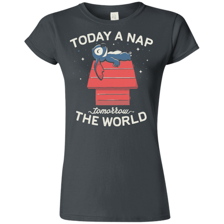 T-Shirts Charcoal / S Today a Nap Tomorrow the World Junior Slimmer-Fit T-Shirt