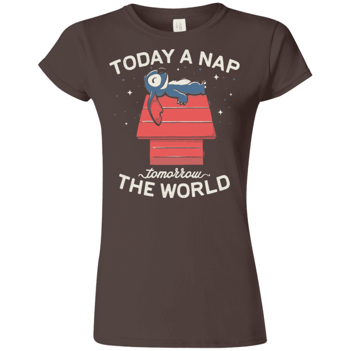 T-Shirts Dark Chocolate / S Today a Nap Tomorrow the World Junior Slimmer-Fit T-Shirt