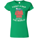 T-Shirts Irish Green / S Today a Nap Tomorrow the World Junior Slimmer-Fit T-Shirt