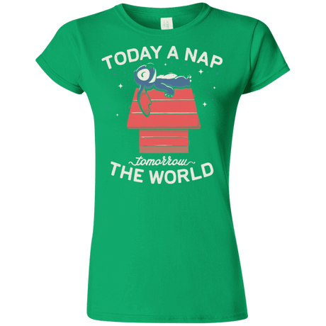 T-Shirts Irish Green / S Today a Nap Tomorrow the World Junior Slimmer-Fit T-Shirt