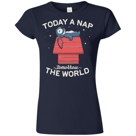 T-Shirts Navy / S Today a Nap Tomorrow the World Junior Slimmer-Fit T-Shirt