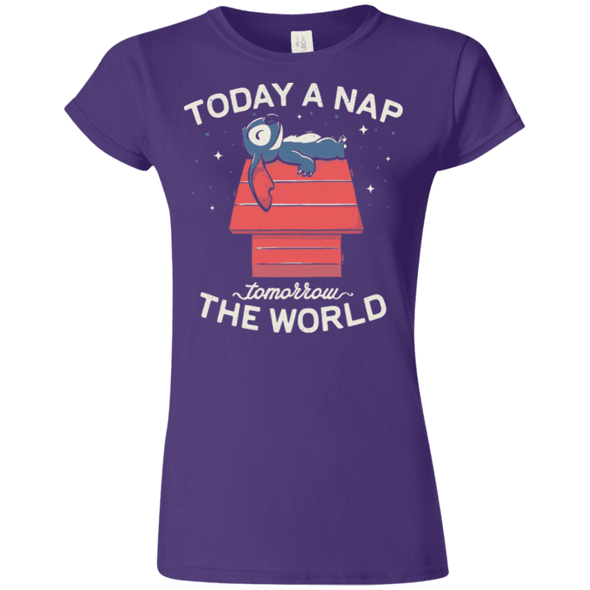 T-Shirts Purple / S Today a Nap Tomorrow the World Junior Slimmer-Fit T-Shirt