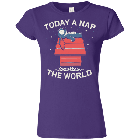 T-Shirts Purple / S Today a Nap Tomorrow the World Junior Slimmer-Fit T-Shirt