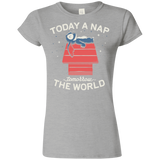 T-Shirts Sport Grey / S Today a Nap Tomorrow the World Junior Slimmer-Fit T-Shirt