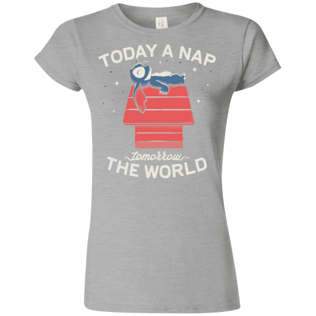 T-Shirts Sport Grey / S Today a Nap Tomorrow the World Junior Slimmer-Fit T-Shirt