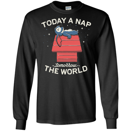 T-Shirts Black / S Today a Nap Tomorrow the World Men's Long Sleeve T-Shirt