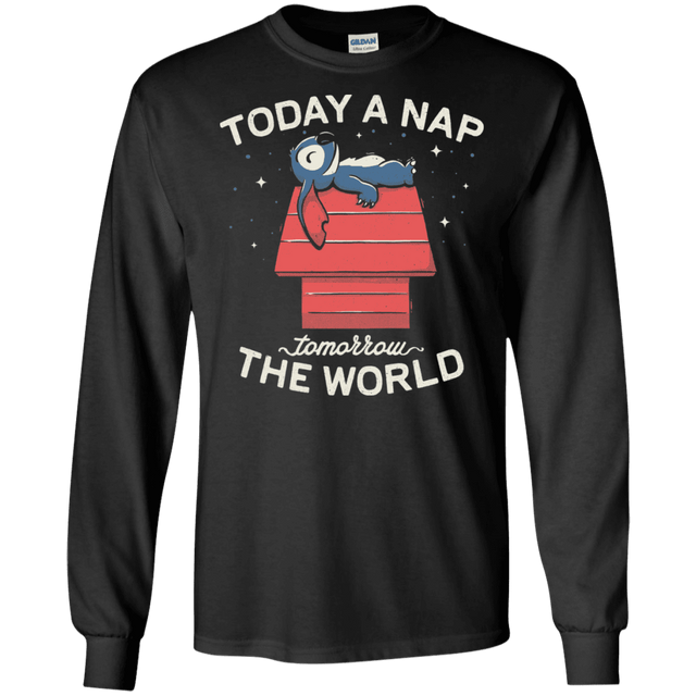 T-Shirts Black / S Today a Nap Tomorrow the World Men's Long Sleeve T-Shirt