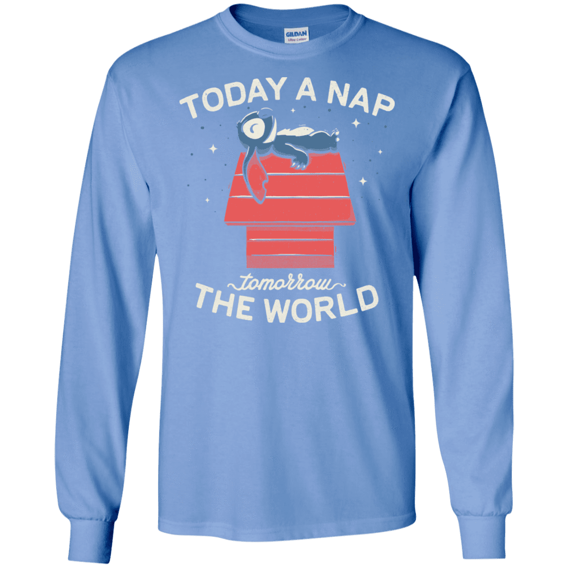 T-Shirts Carolina Blue / S Today a Nap Tomorrow the World Men's Long Sleeve T-Shirt