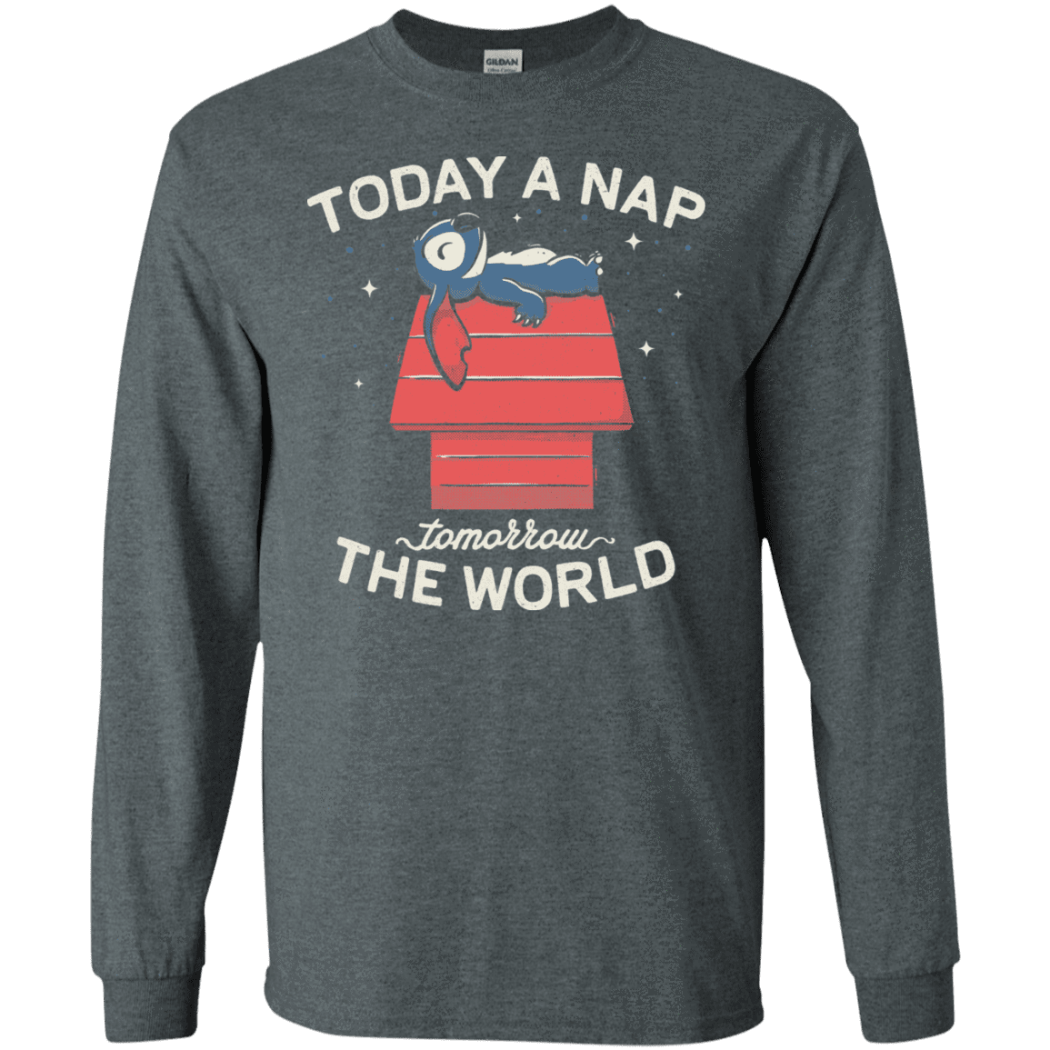 T-Shirts Dark Heather / S Today a Nap Tomorrow the World Men's Long Sleeve T-Shirt