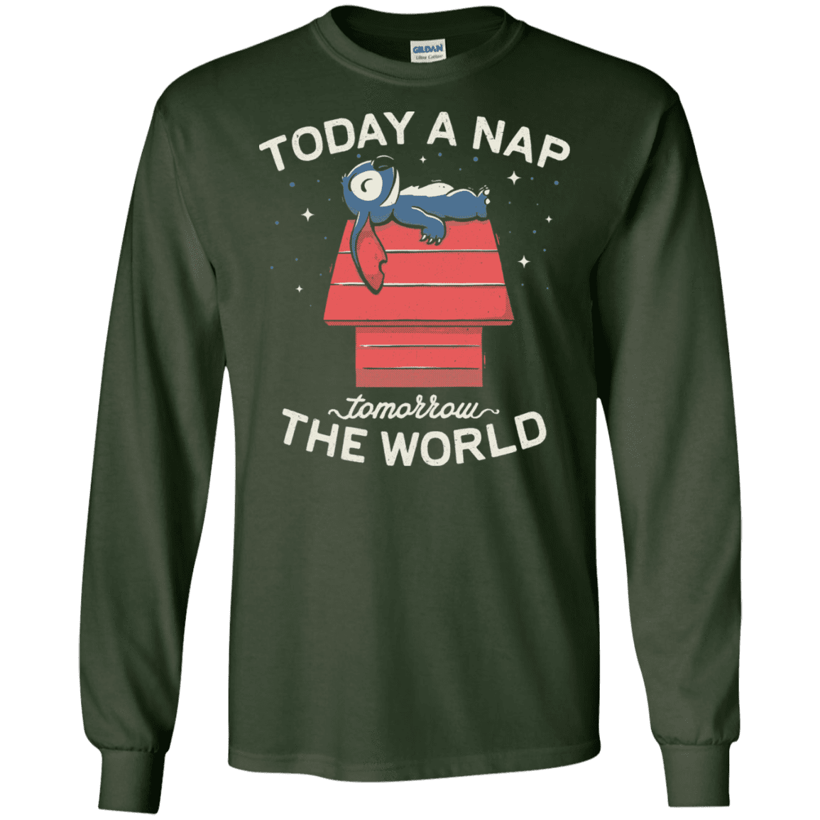 T-Shirts Forest Green / S Today a Nap Tomorrow the World Men's Long Sleeve T-Shirt