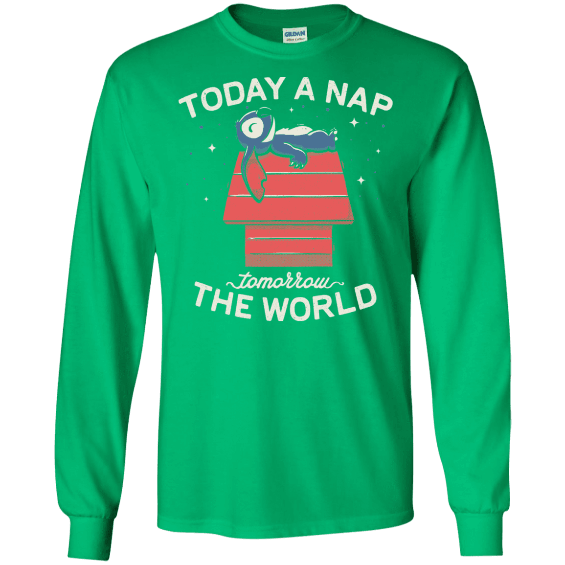 T-Shirts Irish Green / S Today a Nap Tomorrow the World Men's Long Sleeve T-Shirt