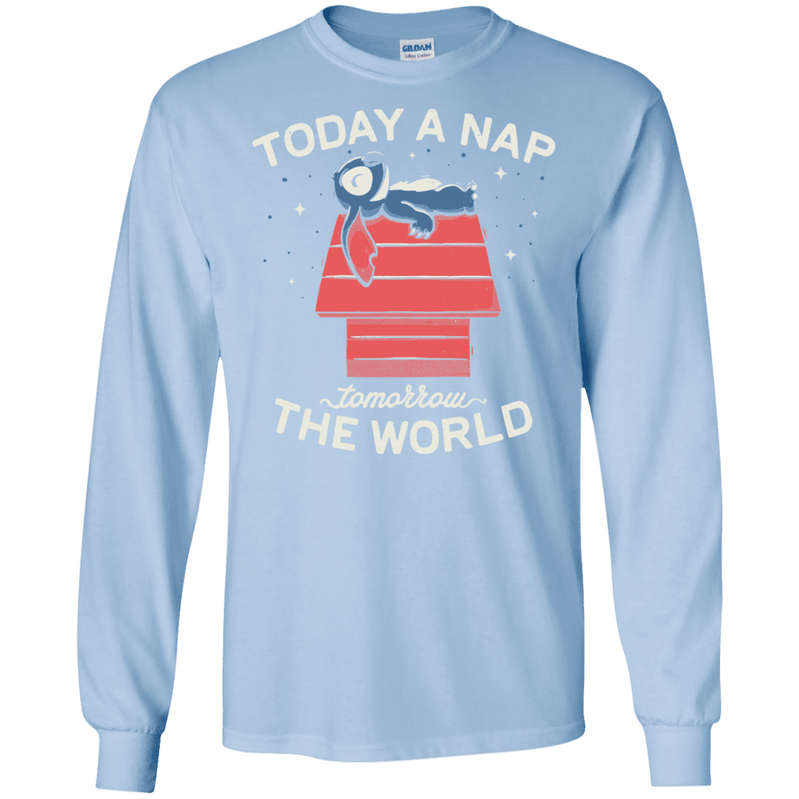 T-Shirts Light Blue / S Today a Nap Tomorrow the World Men's Long Sleeve T-Shirt