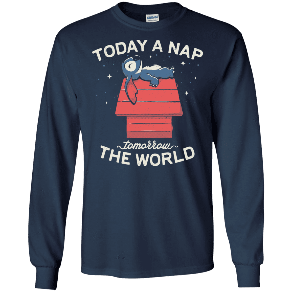 T-Shirts Navy / S Today a Nap Tomorrow the World Men's Long Sleeve T-Shirt