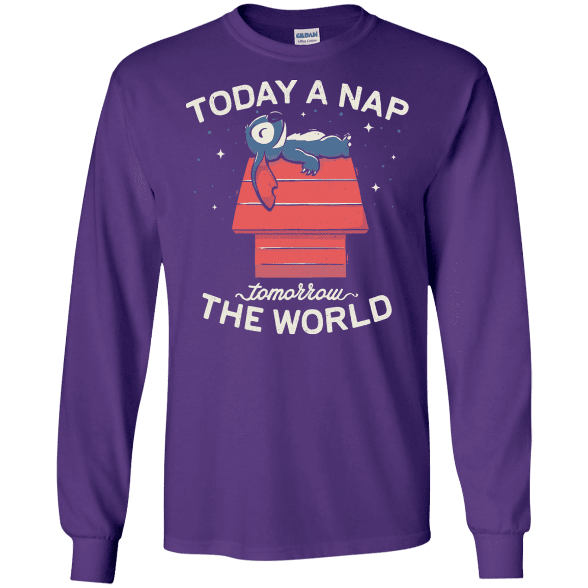 T-Shirts Purple / S Today a Nap Tomorrow the World Men's Long Sleeve T-Shirt