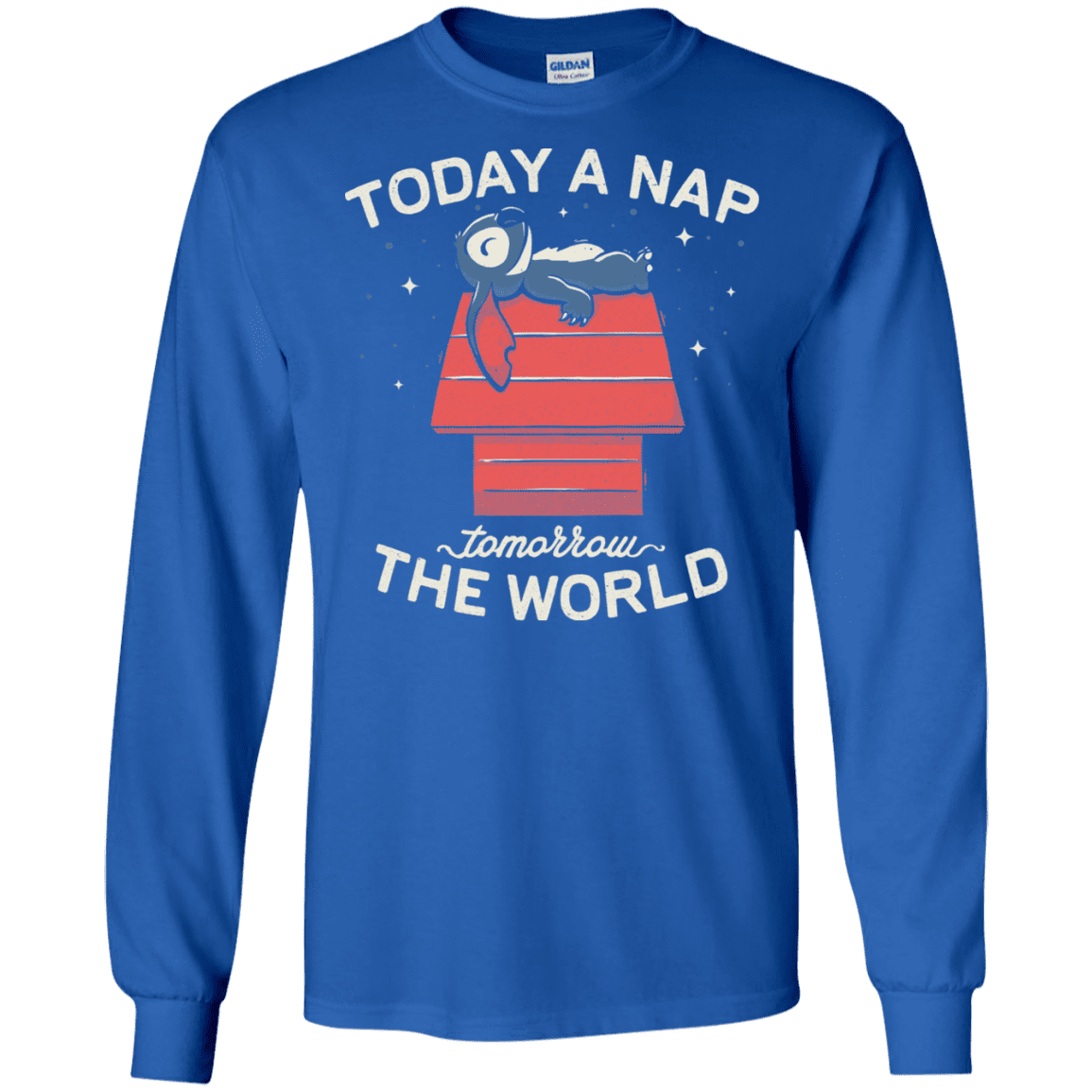 T-Shirts Royal / S Today a Nap Tomorrow the World Men's Long Sleeve T-Shirt