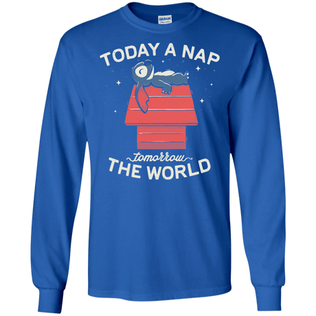 T-Shirts Royal / S Today a Nap Tomorrow the World Men's Long Sleeve T-Shirt