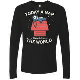 T-Shirts Black / S Today a Nap Tomorrow the World Men's Premium Long Sleeve