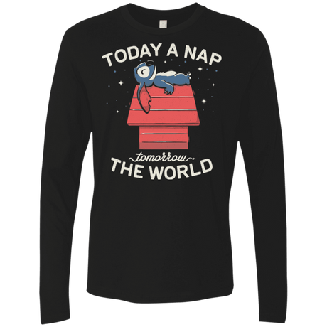 T-Shirts Black / S Today a Nap Tomorrow the World Men's Premium Long Sleeve