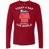 T-Shirts Cardinal / S Today a Nap Tomorrow the World Men's Premium Long Sleeve